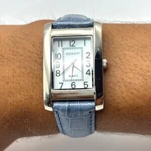 Silver & Blue Quartz Analog Men's Watch